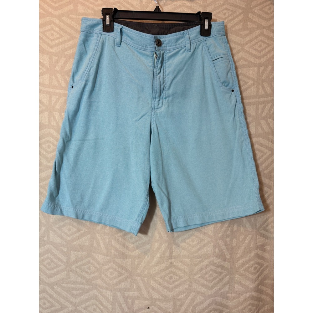 Lululemon Commission Shorts Mens 32 Light Blue Performance Chino Activewear‎ 9in